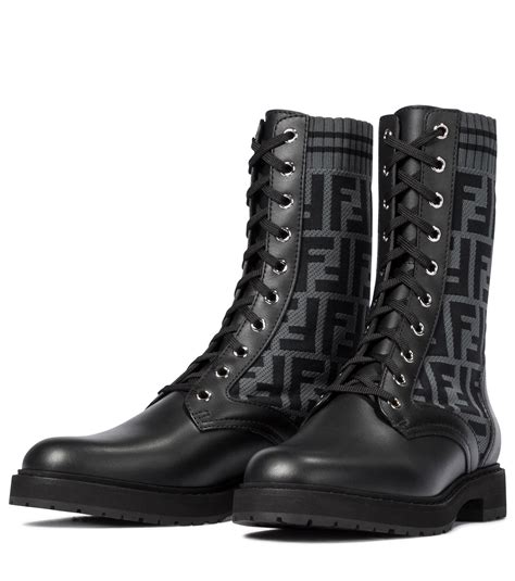 fendi rockoko boots black